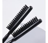 INF Brosse à cheveux noire en poils de sanglier pour coiffer les cheveux