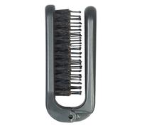INF Brosse à Cheveux Pliable Portable - Soies de Sanglier Peigne de Voyage Compact et Pratique Le noir