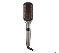 INF Brosse Lissante Électrique à Ions Négatifs 2-en-1 - Peigne Coiffant avec Température Réglable Gris