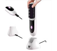 INF Brosse Lissante Ionique LCD Sans Fil Portable pour Coiffure Facile Blanc