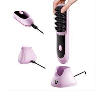 INF Brosse Lissante Ionique LCD Sans Fil Portable pour Coiffure Facile Violet