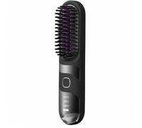 INF Brosse Lissante Sans Fil - Portable et Rechargeable avec Température Réglable pour Tous Types de Cheveux Le noir