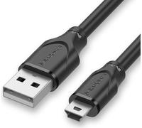INF Câble Adaptateur USB 2.0 vers Mini USB T-Port pour Appareils Multiples 3 m