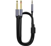 INF Câble audio 3,5 mm vers double 6,5 mm - Cuivre, PVC, Alliage - 1/2/3/5M 5 m