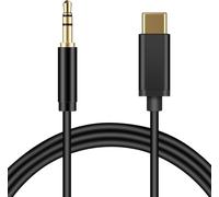 INF Câble Audio Type-C vers 3.5mm pour Voiture, Écouteurs, Bluetooth 1M