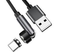INF Câble de charge magnétique avec connecteur USB-C Le noir 1 m