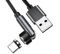 INF Câble de charge USB-C magnétique 3A Charge rapide 2 m Le noir
