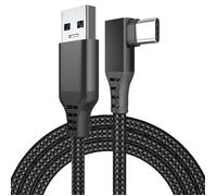 INF Câble de Connexion Compatible avec Oculus Quest 2 Type-C/USB 3.1, Transfert et Chargement Rapides, Conception à Angle de 90 degrés, jusqu'à 10 Gbit/s