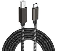 INF Câble d'imprimante USB-B vers USB-C Le noir 2 m