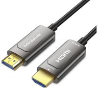 INF Câble HDMI Fibre Optique Gris - 4K@60Hz, pour TV, PC, Projecteur 15 m