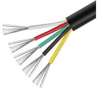 INF Câble multiconducteur noir UL2464 26AWG à 5 conducteurs - 5 mètres
