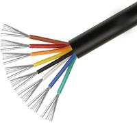 INF Câble Multiconducteur Noir UL2464 28AWG 8 Cœurs - 5 Mètres, Fil Flexible
