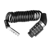 INF Cadenas à code antivol vélo 4 chiffres Le noir