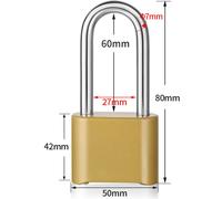 INF Cadenas à combinaison avec anse longue - Sécurisez vos biens