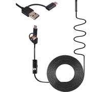 INF Caméra d'inspection endoscopique avec USB/USB-C Noir
