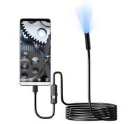 INF Caméra endoscopique d'inspection objectif 5 5 mm haute résolution LED IP67 2 m