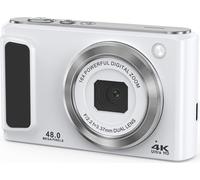 Appareil photo numérique 4K HD avec objectif avant et arrière et stabilisation Black