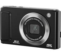 INF Caméra numérique HD 4K avec caméra avant et arrière et stabilisation Noir