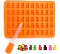 INF Candy mould Gummy Bears Silicone Orange