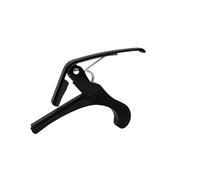 INF Capo pour guitares acoustiques et classiques, en alliage de zinc noir avec utilisation à une main et maintien sûr, ne glisse pas, ne bourdonne pas, idéal pour l'exercice et la performance, montage
