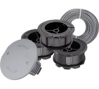 INF Capuchon de bobine de rechange de coupe pour Bosch Universal GrassCut 18-26 Le noir