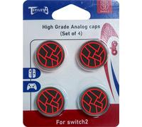 INF Capuchons de Joystick en Silicone pour Nintendo Switch 2 (Lot de 4) Rouge