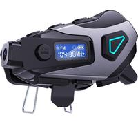 INF Casque Moto Bluetooth avec Micro Souple, DVR, FM, IPX8 - Kit Mains Libres