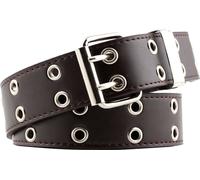 INF Ceinture enPolyuréthaneà double œil d'échappement de style punk café