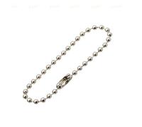 INF Chaîne à billes avec cadenas paquet de 10 Argent 12 cm