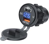 INF Chargeur de voiture rapide avec voltmètre