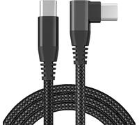INF Chargeur USB-C avec connecteur coudé Charge rapide PD 60 W Le noir 2 m