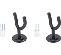 INF Cintre de guitare, support mural pour guitare, basse, ukulélé, pack de 2 Le noir