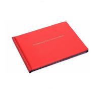 INF Classeur de timbres Album de pièces de monnaie de 240 pochettes pour collectionneurs Rouge