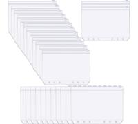 INF Classeurs à 6 anneaux en PVC avec fermeture éclair - A5 Pack de 25