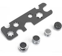INF Clé multifonctionnelle 9 en 1 pour aérateur de robinet + 4 embouts