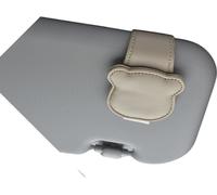 INF Clip porte-lunettes de soleil pour pare-soleil de voiture Abricot