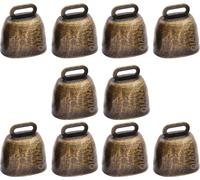 INF Cloches en bronze antique - 10 pièces, 35x35x24mm cloches en fer