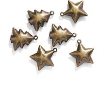 INF Cloches Rétro DIY - Grandes Cloches d'Arbre de Noël 38x46mm (Paquet de 10)