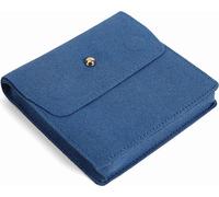 INF Coffret à bijoux avec fermeture magnétique, pochette cadeau en velours souple pour bagues, colliers Bleu