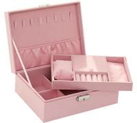 INF Coffret à bijoux - Rangement à double couche Rose