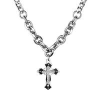 INF Collier avec pendentif croix Argent
