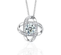 INF Collier avec pendentif Quatrefoil en argent