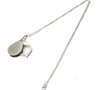 INF Collier pendentif loupe : zoom 10x, portable et élégant
