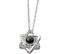 INF Collier qui projette "Je t'aime" en 100 langues Argent