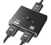 Commutateur HDMI 2.0 2 entrées 1 sortie Répartiteur HDMI 4K 1 entrée 2 sorties