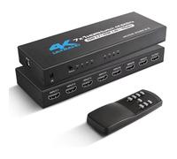 INF Commutateur HDMI 7 entrées 1 sortie 4K @ 60 Hz, pour lecteur DVD PS5 PS4 Xbox