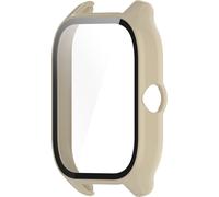 INF Compatible avec Amazfit GTS4 Coque Blanche Transparente - PC + Film Trempé Blanc