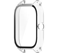 INF Compatible avec Amazfit GTS4 Coque Blanche Transparente - PC + Film Trempé Transparent