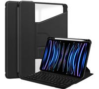 INF Compatible iPad Air4/Air5 10.9'' Étui Clavier Bluetooth Rotatif avec Support