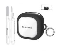 INF Coque compatible avec Samsung Buds4/4 Pro avec stylet de nettoyage, support transparent et fermeture sécurisée